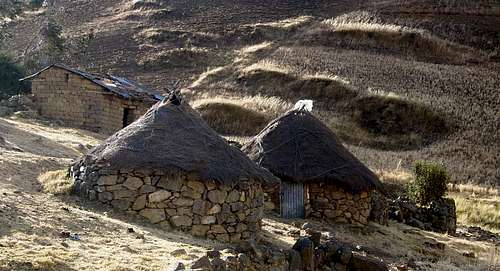 Simple dwellings in the Cordillera Negra