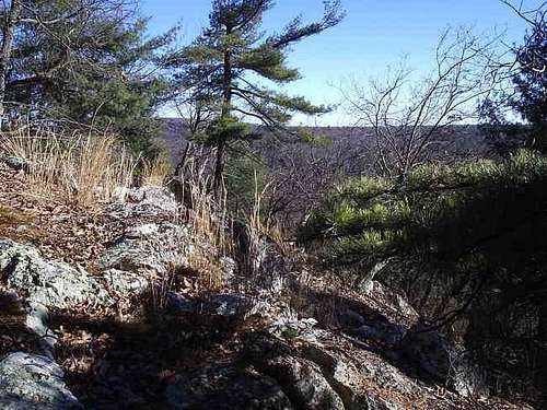 View of the summit area with...