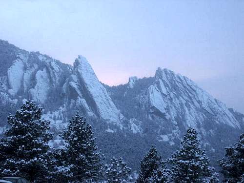 View of the Flatirons from...