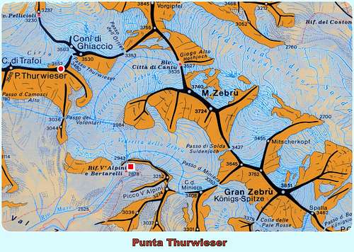 Thurwieser Spitze map