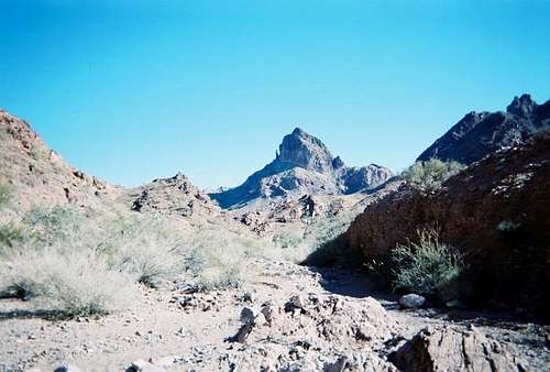 A view of Castle Dome Peak as...