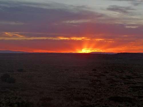 Sunset from Robbers Roost Country