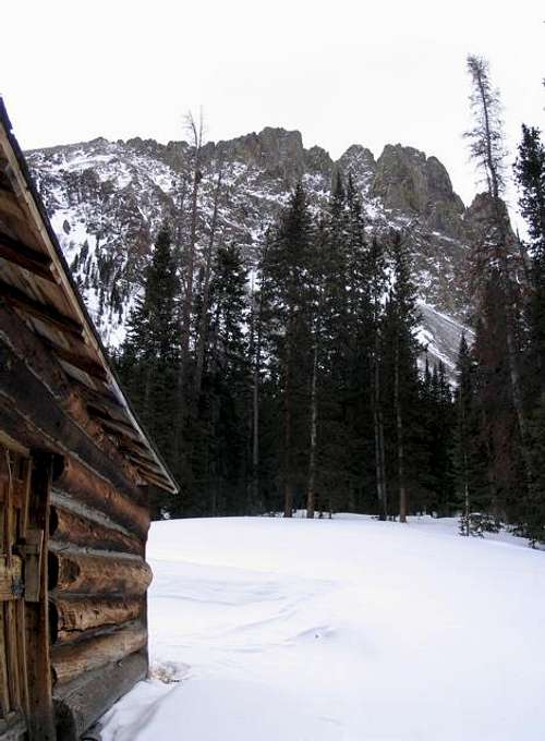 The Nokhu Crags and the Lake...