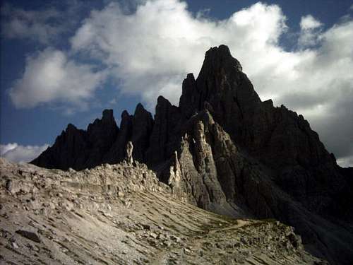 Monte Paterno from Rifugio...