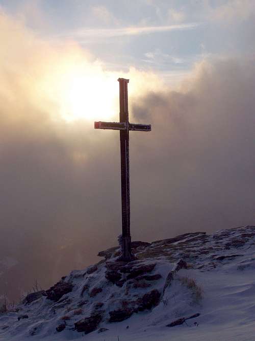 The summit cross of Zvolen