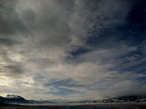 Emigrant Peak and Paradise Valley, Winter