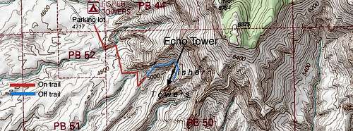 Echo Tower Approach Map