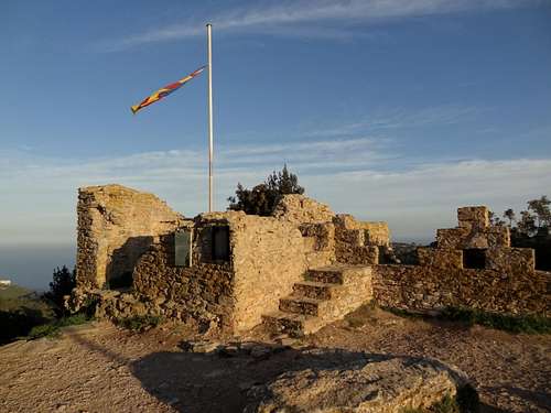 On top of Begur Castle