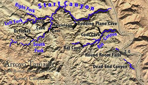 Lower Canyon Map