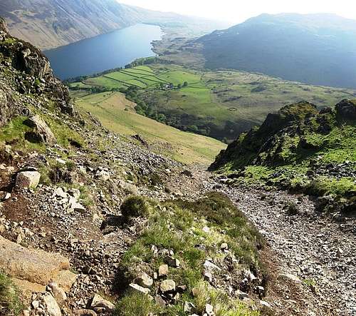 Wast Water from high on Yewbarrow's southern route