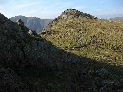 Yewbarrow summit ridge