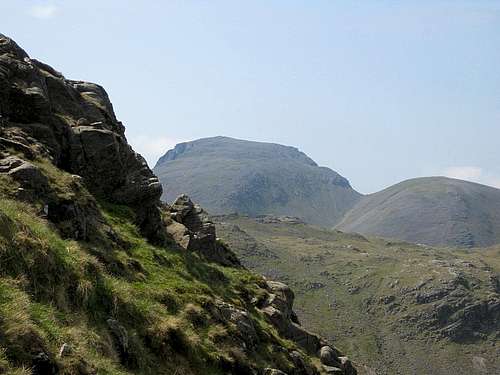 Great Gable and Green Gable from the slopes of Allen Crags