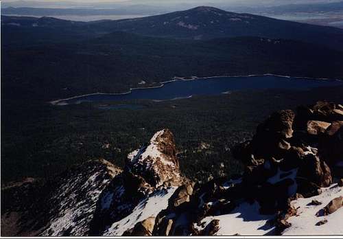 Fourmile Lake from the summit...