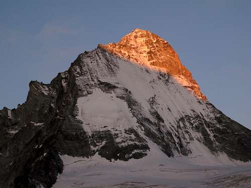 First early morning light on Dent Blanche