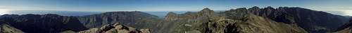 360° summit panorama Pico Grande