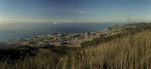 View from Pico Alto to Funchal