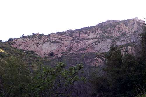 Rock slabs near the trail