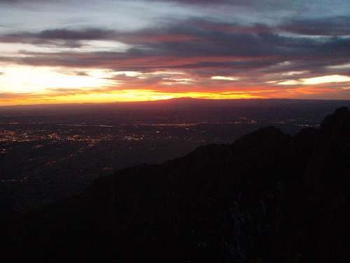 Sunset over Albuquerque