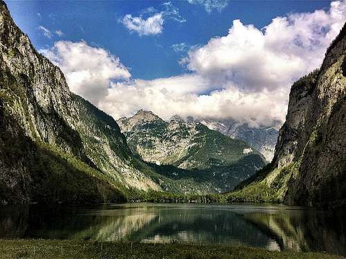 At Fischunkelalm on the Obersee lake