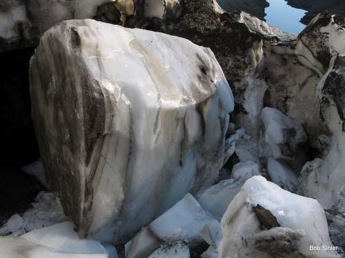 Ice Boulder Inside the Siyeh Glacier
