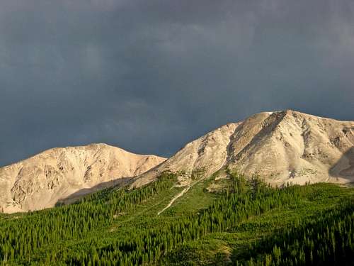 Contrasting Mountains near Independence Pass