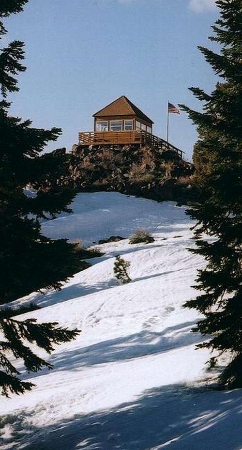 The Fire Lookout from below.