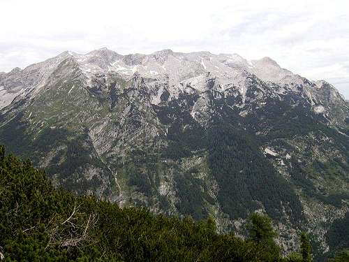 The Mojstrovke ridge and...