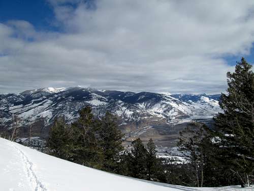 Sheep Mountain seen from the north flank of Electric Peak