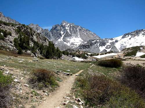 Mount Agassiz from Bishop Pass Trail