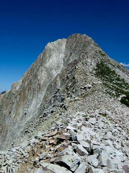 The west face viewed from the...