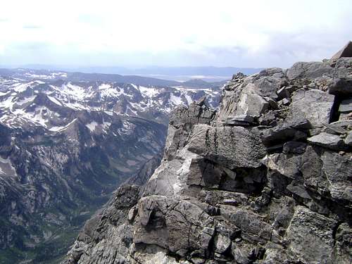 The top of the South Buttress of Mount Moran.