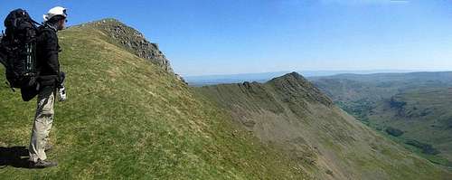 Looking down Striding Edge