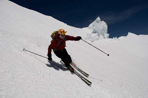 Skiing the Nisqually Glacier