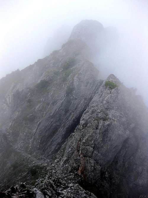 A foggy start on my the way up to the Drei Schwestern