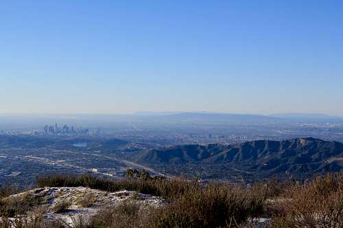 Hollywood Hills & LA from Verdugo Mountains