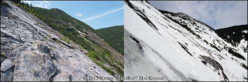 Basin Mountain East Face Summer/Winter Comparison