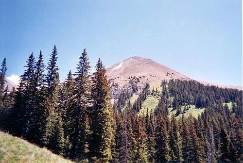 A view of Dolores Peak in the...