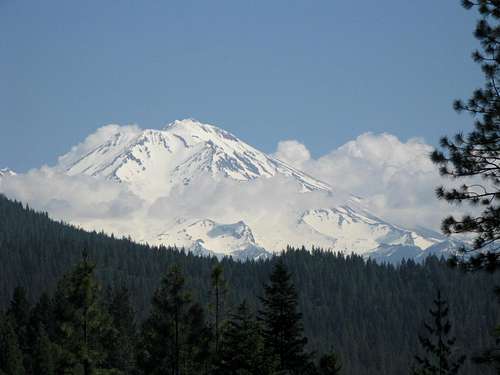 Mount Shasta Approaching from South