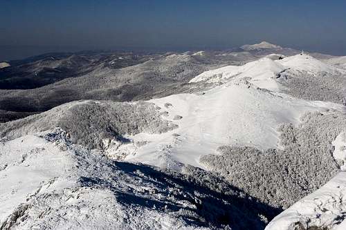 Snjeznik ridge towards Guslica