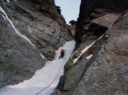 Last days icefalls climbing in Western Alps
