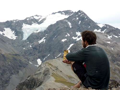 Snack time on Avalanche Pk summit