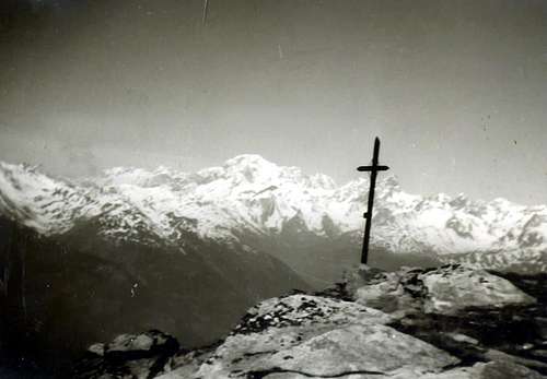 Becca di Viou Old Cross to Mont Blanc October 1966 hour 12.40, T 10°