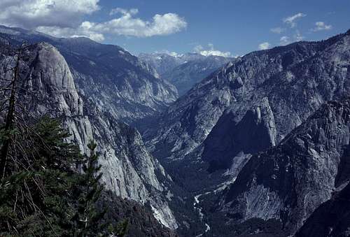Tehipite Dome and the Middle Fork Canyon