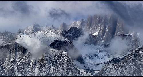 Pinnacle Ridge in the clouds