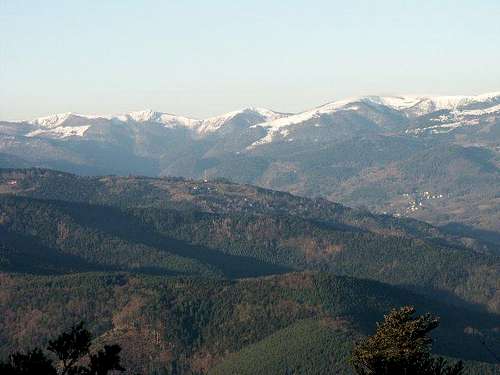 Main chain of the Vosges with...
