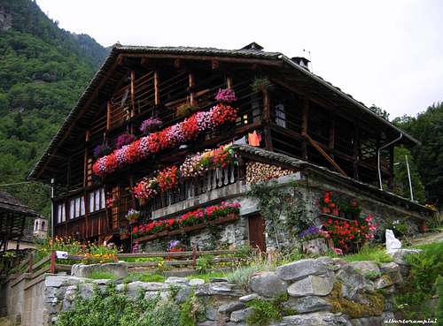 Traditional house at Alagna Valsesia