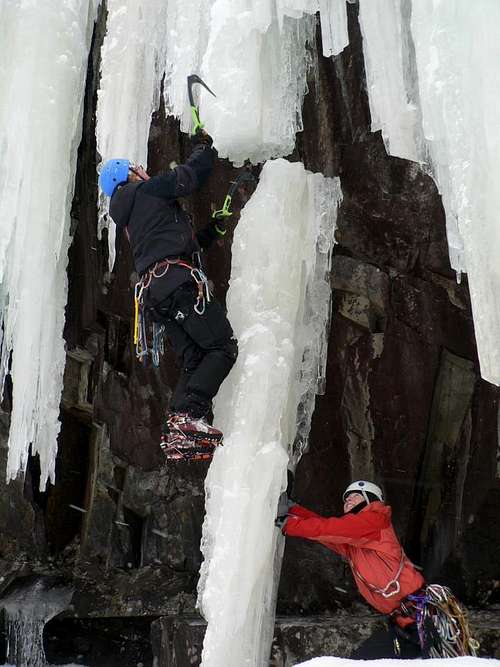 Ice Pillar at Rjukan, Norway