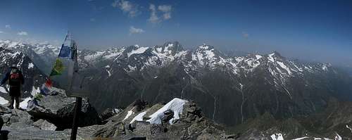 Hohe Geige summit panorama