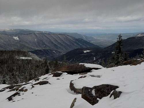 Hunchback Mountain looks frosty