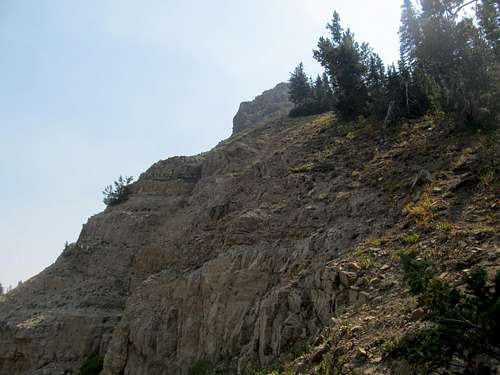 chalky ridge near Baird summit
